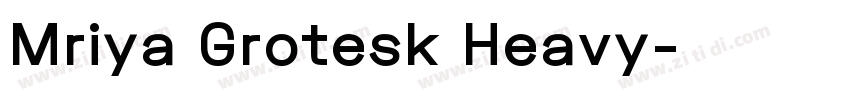 Mriya Grotesk Heavy字体转换
